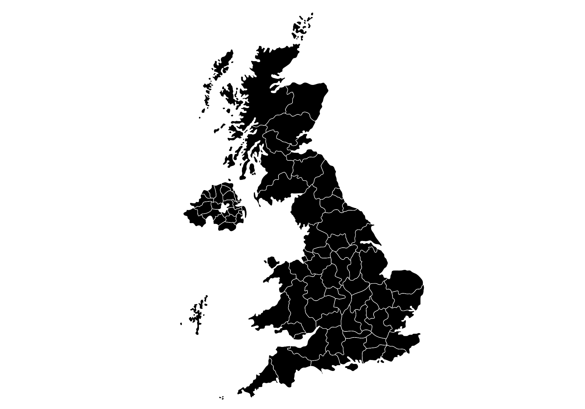 UK regional coverage map